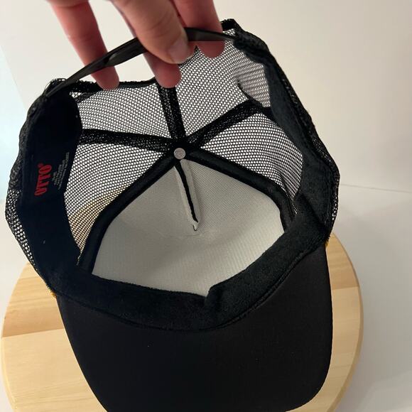 STOP Sign Patch Retro Style Captain Trucker Hat - Picture 6 of 7